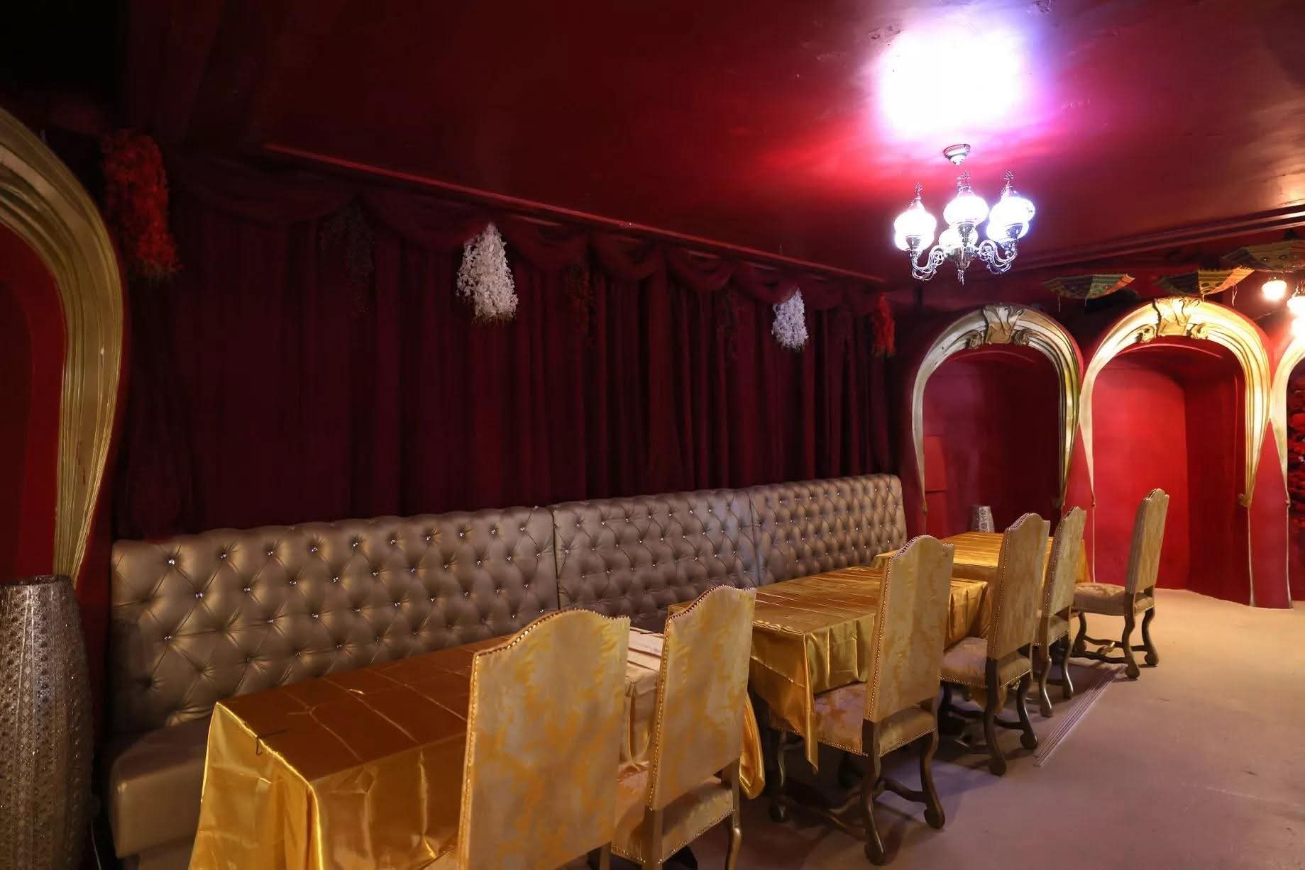 Luxurious VIP seating with tufted banquette