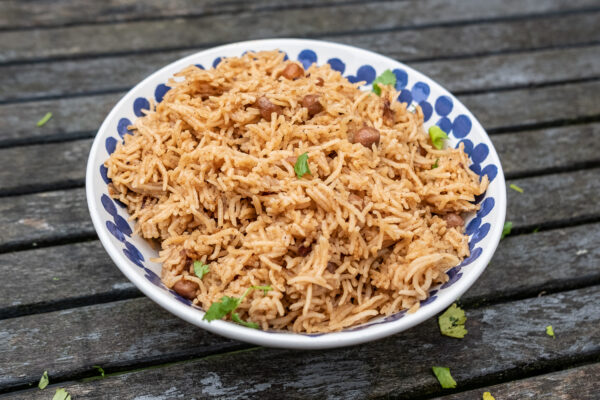 Chickpea Pilau Rice full plate