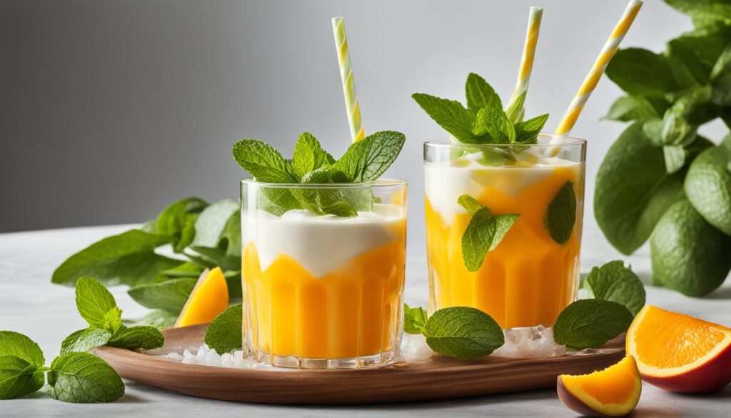 How to make mango lassi with yogurt